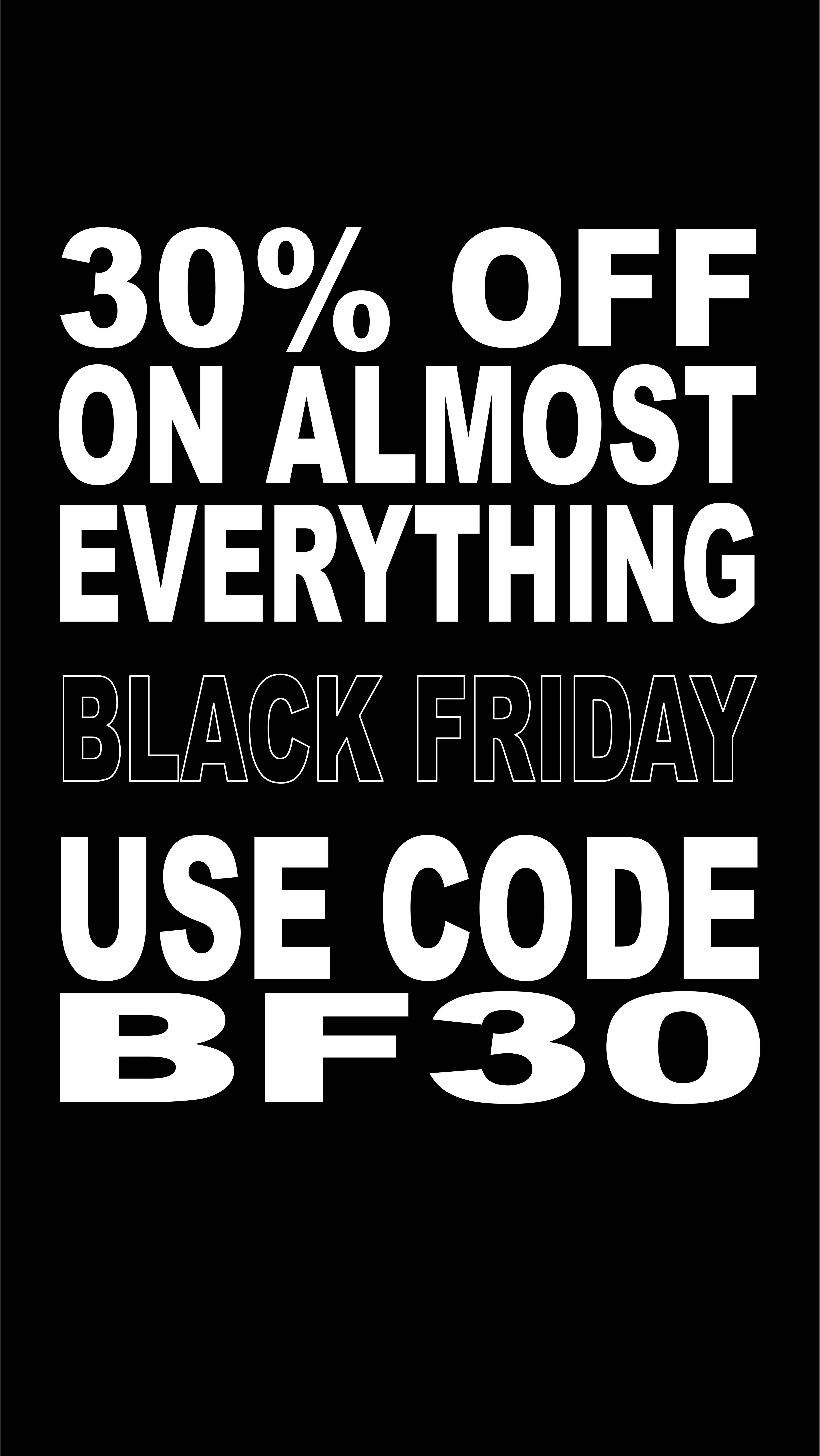 Fiorucci Black Friday promotion: 30% off selected items with code BF30.